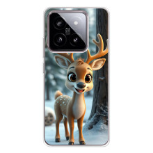 Яскравий чохол для Xiaomi 15 з Зимові Оленята – Оленятко в лісі