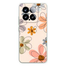 Чехол с цветочным принтом на 15С Про (Разноцветные цветы)