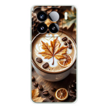 Чехол с уникальным дизайном «Осень с кофе» для Xiaomi 15S Pro – Пряный кофе