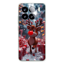 Яркий чехол для Xiaomi 15S Pro с Зимними Оленятами – Олень среди подарков