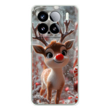 Яркий чехол для Xiaomi 15S Pro с Зимними Оленятами