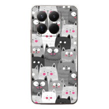Чехлы с Котиками для Xiaomi 15T Pro (VPrint) (Рисованные котики)