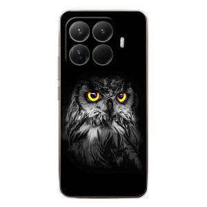 Чехлы с принтом СОВЫ для Xiaomi 15T Pro – Сова на чёрном