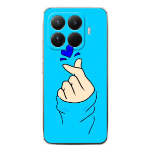 Чехлы (Знак сердечка) на Xiaomi 15T Pro – Сердце на синем