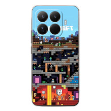 Чохол Майнкрафт на Xiaomi 15T Pro (AlphaPrint) Minecraft (фон Minecraft)