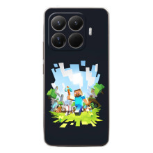Чохол Майнкрафт на Xiaomi 15T Pro (AlphaPrint) Minecraft (персонажі Minecraft)
