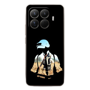 Силиконовый чехол с картинкой "Герой Pubg" на Xiaomi 15T Pro – Пубг мен