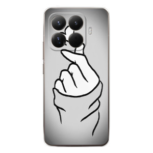 Чехол с принтом для Xiaomi 15T Pro (AlphaPrint - Знак сердечка)