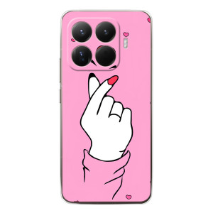 Чехол с принтом для Xiaomi 15T Pro (AlphaPrint - Знак сердечка)