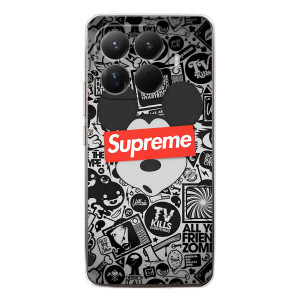 Чехол с Брендами одежды на Ксиоми 15Т Про – Supreme Маус