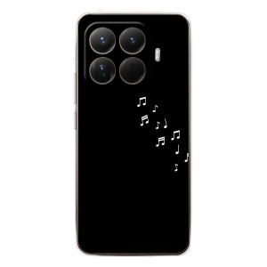 Чохол з картинками на чорному фоні для Xiaomi 15T Pro – Ноти