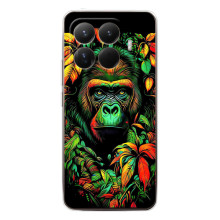 Чохол з Мавпами Xiaomi 15T Pro - (AlphaPrint) (Мавпа в квітах)