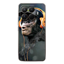 Чохол з Мавпами Xiaomi 15T Pro - (AlphaPrint) (В навушниках)