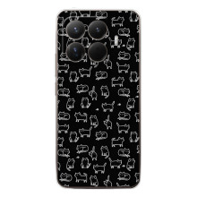 Чехол с принтом для Xiaomi 15T Pro (AlphaPrint) Модные коты (Меленькие котики)