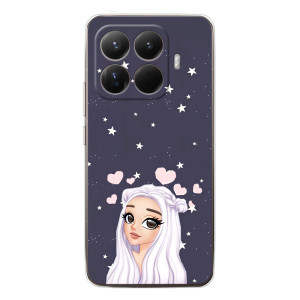 Чехол Стильные девушки на Xiaomi 15T Pro – Девушка и сердечки