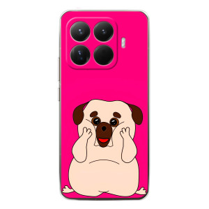 Чехол (ТПУ) Милые собачки для Xiaomi 15T Pro – Веселый Мопсик