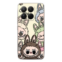 Чехол с Лабубу на Xiaomi 15T Pro (Коллаж Лабубу)