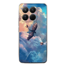 Чохол з принтом дракон Беззубик  – Беззубик в небі