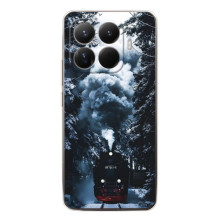 Новогодние, Праздничные Чехлы для Xiaomi 15T Pro - 2024 год (Зимний поезд)