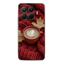 Чехол с уникальным дизайном «Осень с кофе» для Xiaomi 15T Pro – Кофе на пледе