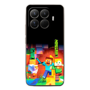 Чехлы для Xiaomi 15T Pro (Персонажи Майн Крафт) – Герой Майнкрафт