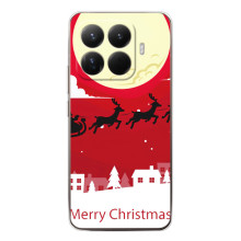 Різдвяні Чохли для Xiaomi 15T Pro (VPrint) (Санта з оленями)