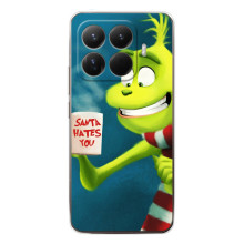 Різдвяні Чохли для Xiaomi 15T Pro (VPrint) (Зелений Грінч)