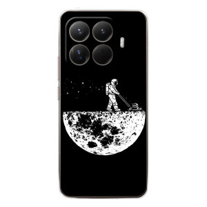 Силиконовый Чехол с принтом "Космонавты" на Xiaomi 15T Pro – Космонавт