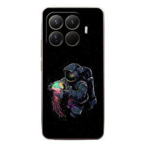 Силиконовый Чехол с принтом "Космонавты" на Xiaomi 15T Pro – В руках земля