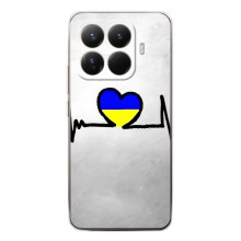 Силиконовый Чехол на Xiaomi 15T Pro (Я-Украина) (Украинская кардиограмма)