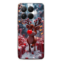 Яркий чехол для Xiaomi 15T Pro с Зимними Оленятами – Олень среди подарков