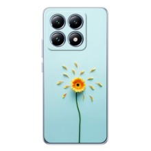 Чехлы с Цветами для Xiaomi 15T (VPrint) (Желтый цветок)