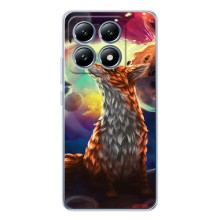 Чехлы с картинкой Лисички для Xiaomi 15T (VPrint) (Лисица в космосе)