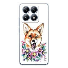 Чехлы с картинкой Лисички для Xiaomi 15T (VPrint) (Веселая лисичка)