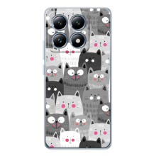 Чехлы с Котиками для Xiaomi 15T (VPrint) (Рисованные котики)