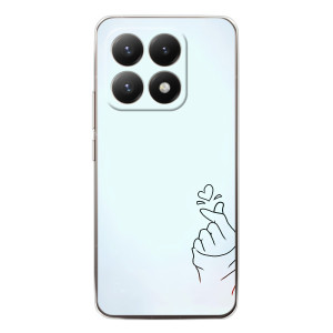 Чехлы (Знак сердечка) на Xiaomi 15T – Сердце на голубом