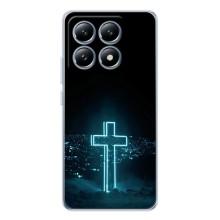 Чехол для Xiaomi 15T (AlphaPrint) - (Христианские) (Крест и город)