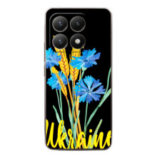 Чехол на Xiaomi 15T Украинский дизайн (Ukraine в цветочках)