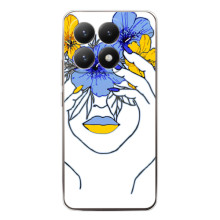 Чехол на Xiaomi 15T Украинский дизайн (Украинка на всю голову)
