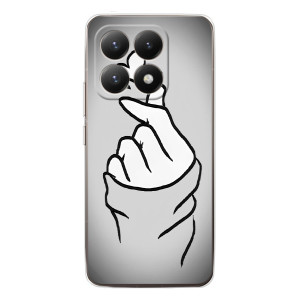 Чехол с принтом для Xiaomi 15T (AlphaPrint - Знак сердечка)
