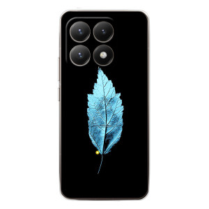 Чехол с картинками на черном фоне для Xiaomi 15T – Листочек