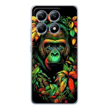 Чехол с Обезьянами Xiaomi 15T - (AlphaPrint) (Обезьяна в тропиках)