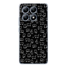Чехол с принтом для Xiaomi 15T (AlphaPrint) Модные коты (Меленькие котики)