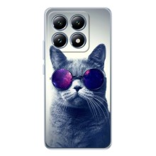 Чехол с принтом для Xiaomi 15T (AlphaPrint) Модные коты (Стильный кот)
