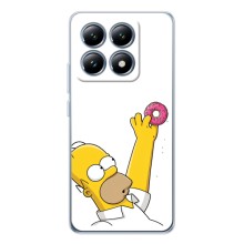 Чехол с Симпсонами для Xiaomi 15T (VPrint) (Гомер с пончиком)