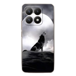 Чехол с Волком на Xiaomi 15T – Волк и луна
