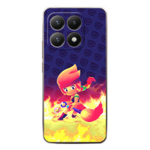 Чехол (ТПУ) с героями Бравл Старс на Xiaomi 15T – Пенни в огне