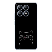 Чехол с рисунком кот на Xiaomi 15T (Равнодушный кот)