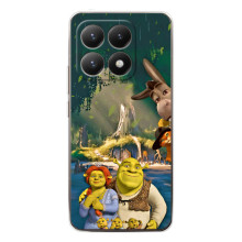 Печатный чехол с принтом Шрек для Xiaomi 15T – Шрек и Фиона