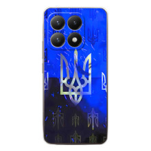 Чехол с украинским гербом на Xiaomi 15T – Гербы на синем
